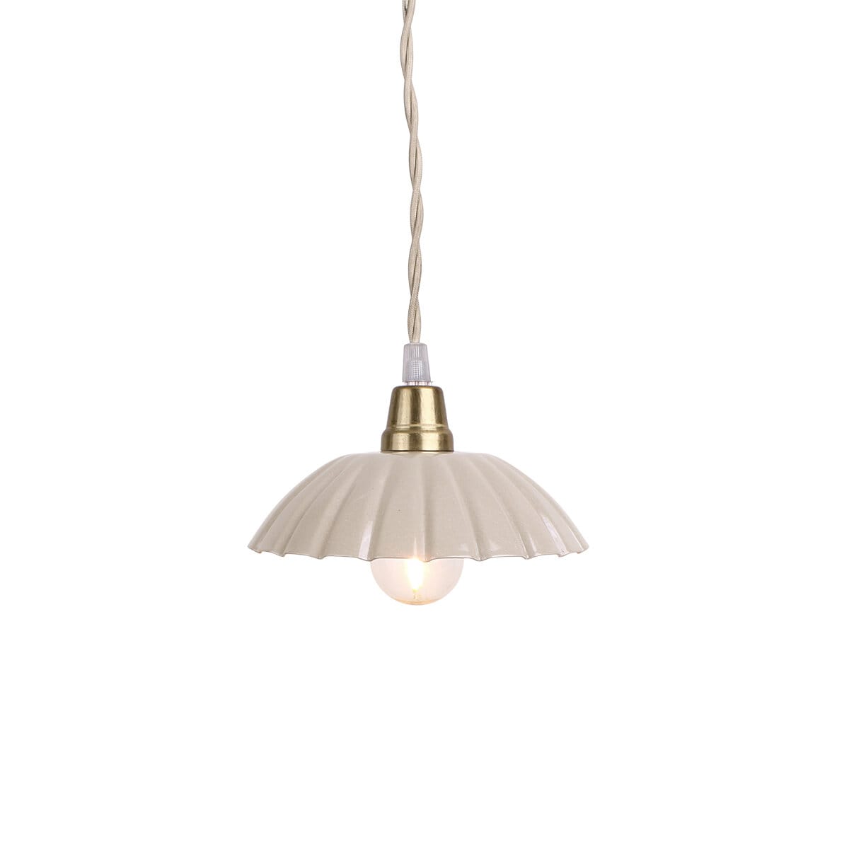 Taklampa Ingrid Beige Liten