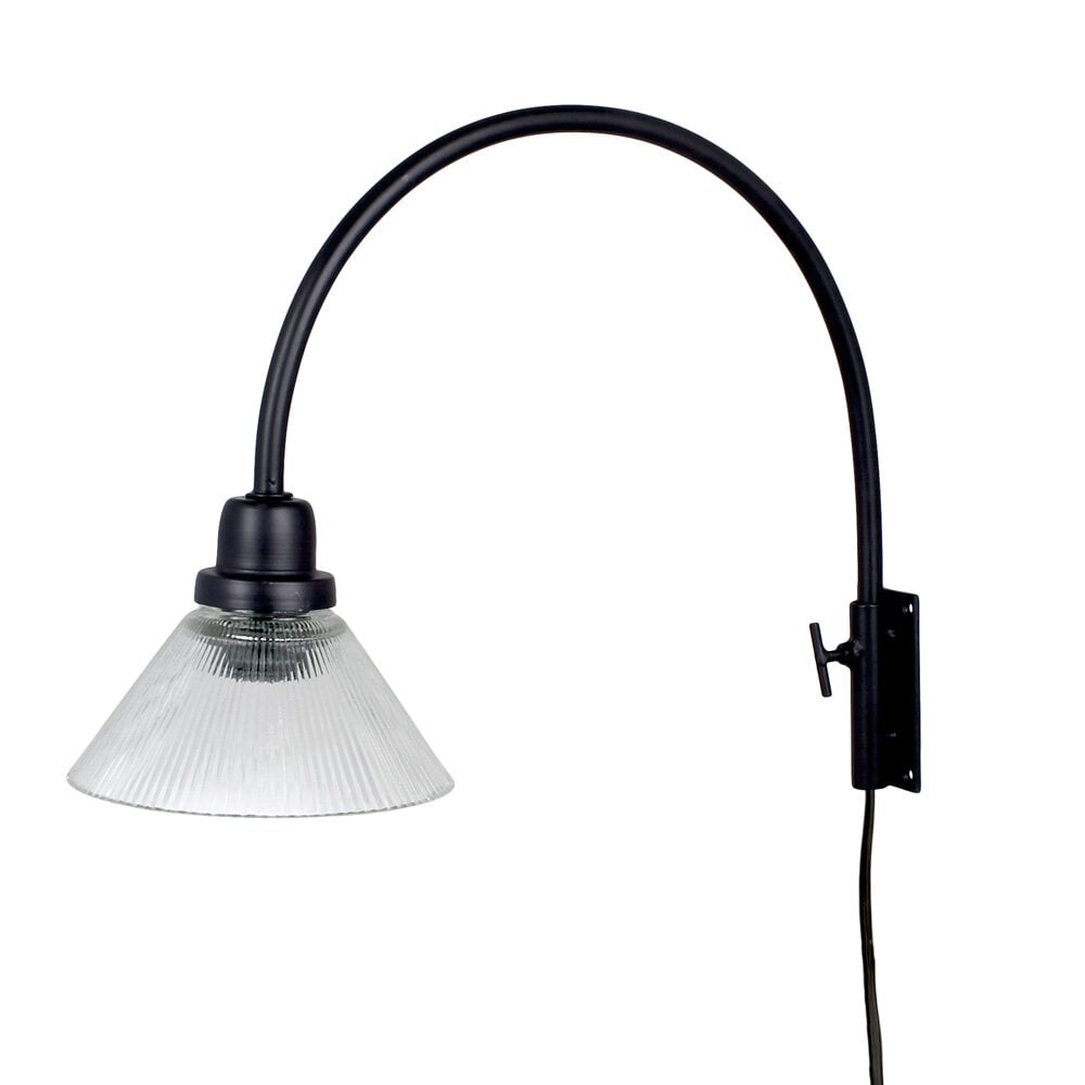 Wall Lamp Gunilla Small Glass/Black