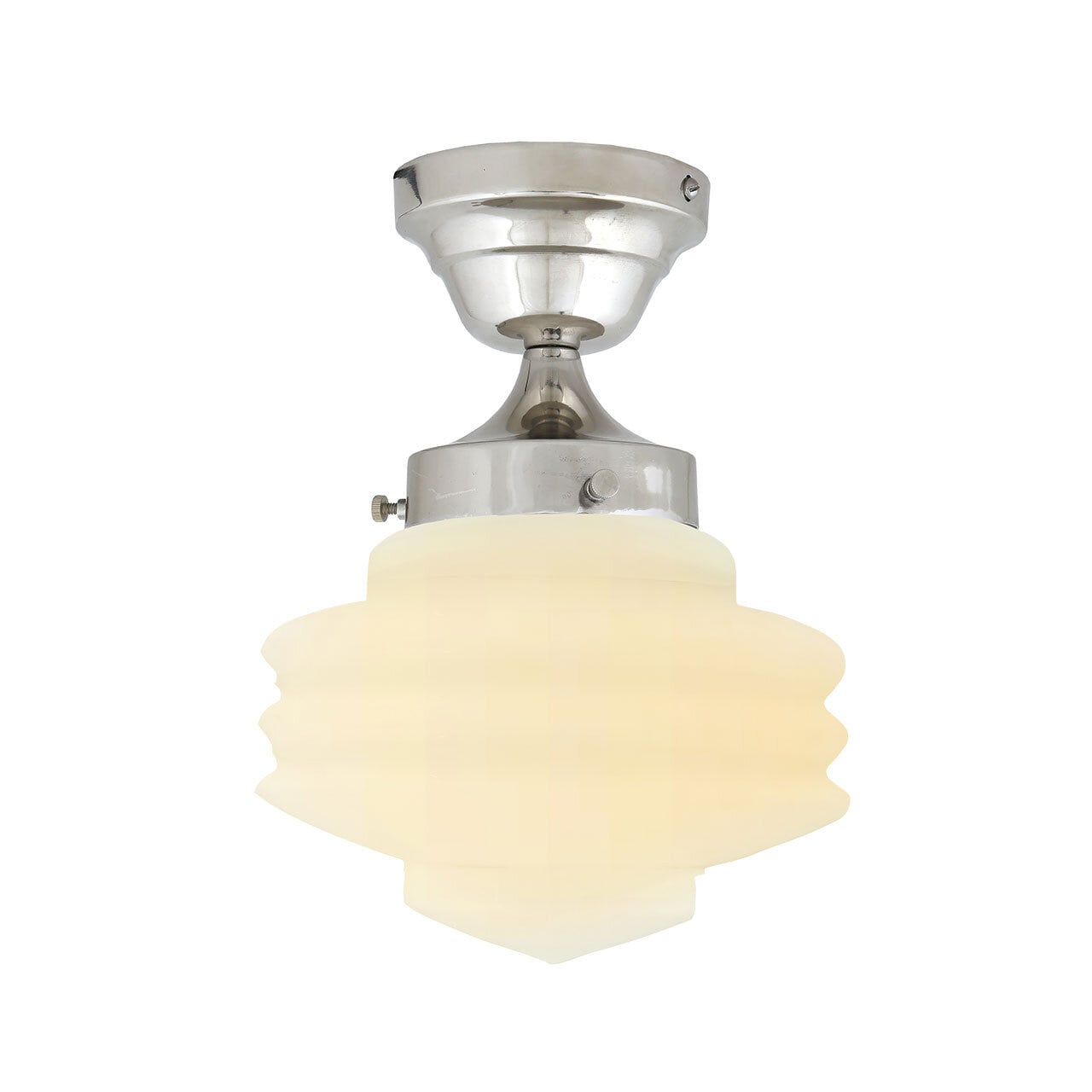 Ceiling Lamp Valter Opal/Nickel