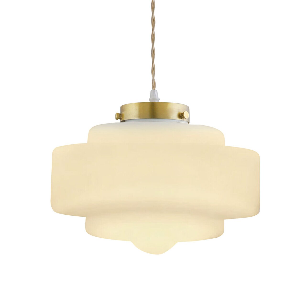Pendant Lamp Alvar Opal/Brass