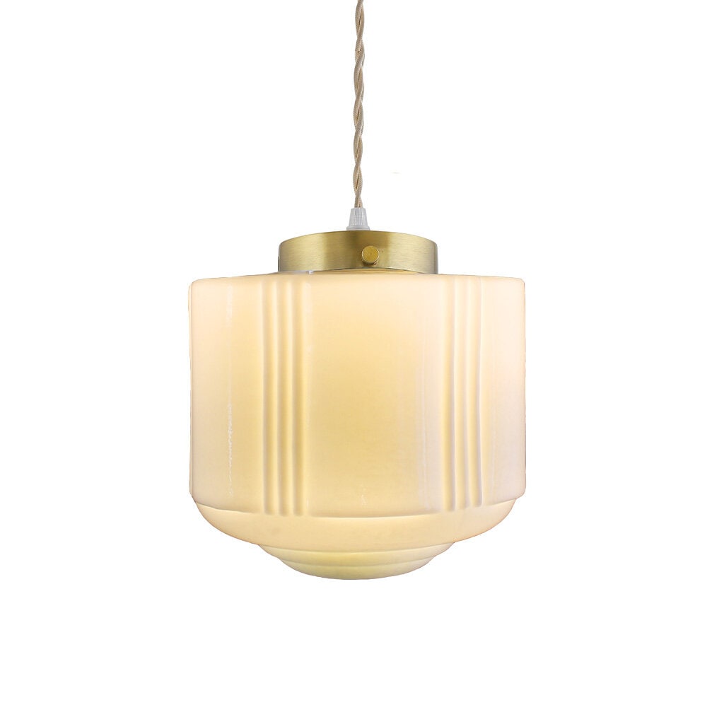 Taklampa Daga Opal/Mässing