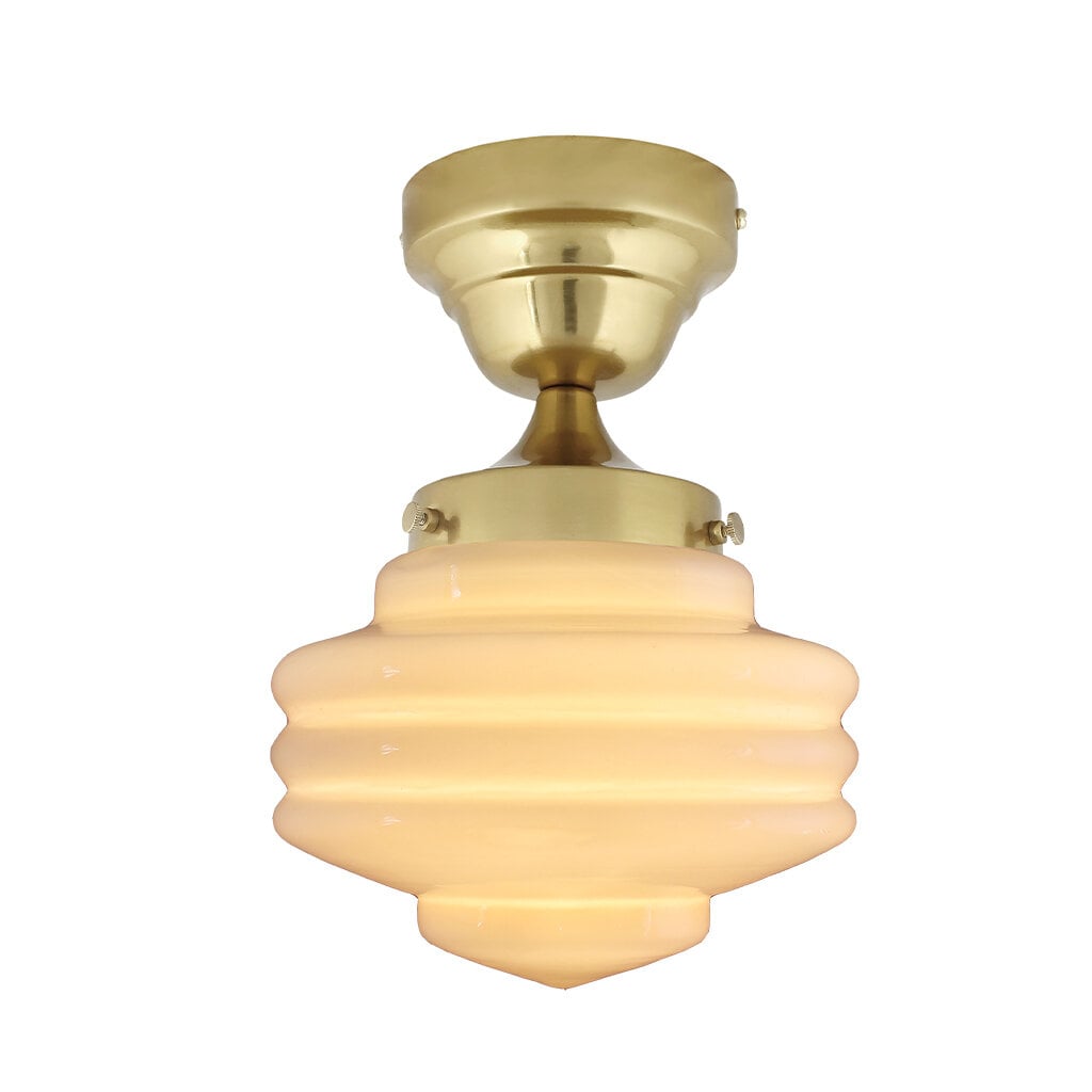 Taklampa Valter Mässing/Opal Beige