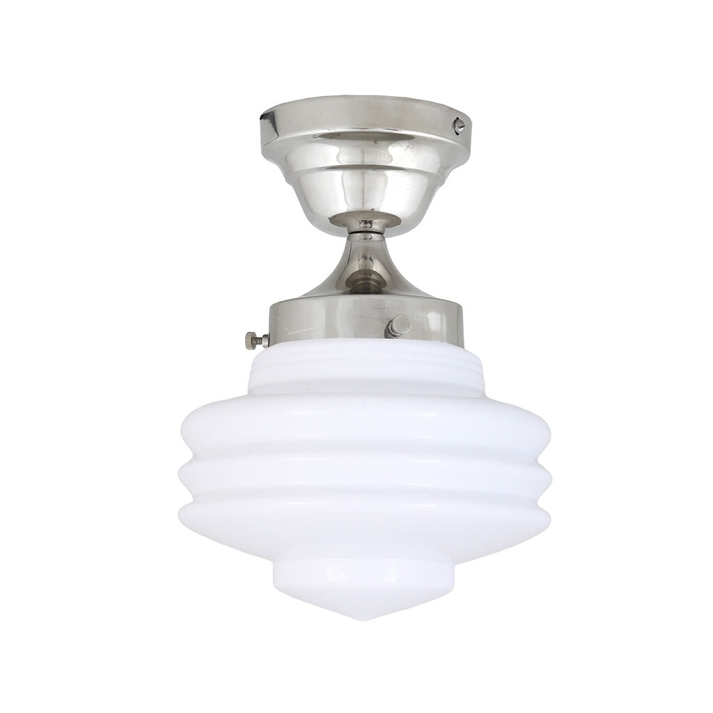 Taklampa Valter Nickel/Opal Vit