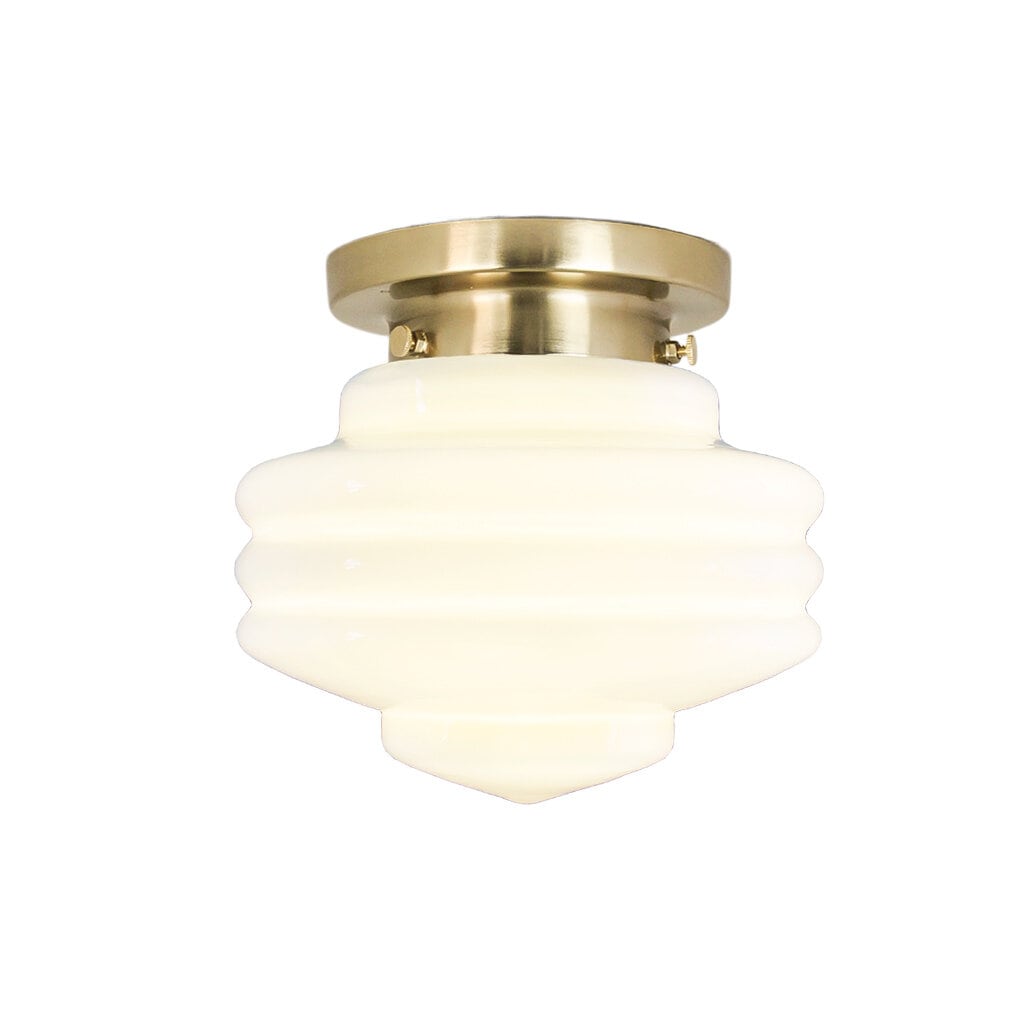 Bathroom Ceiling Lamp Valter Brass/Opal White