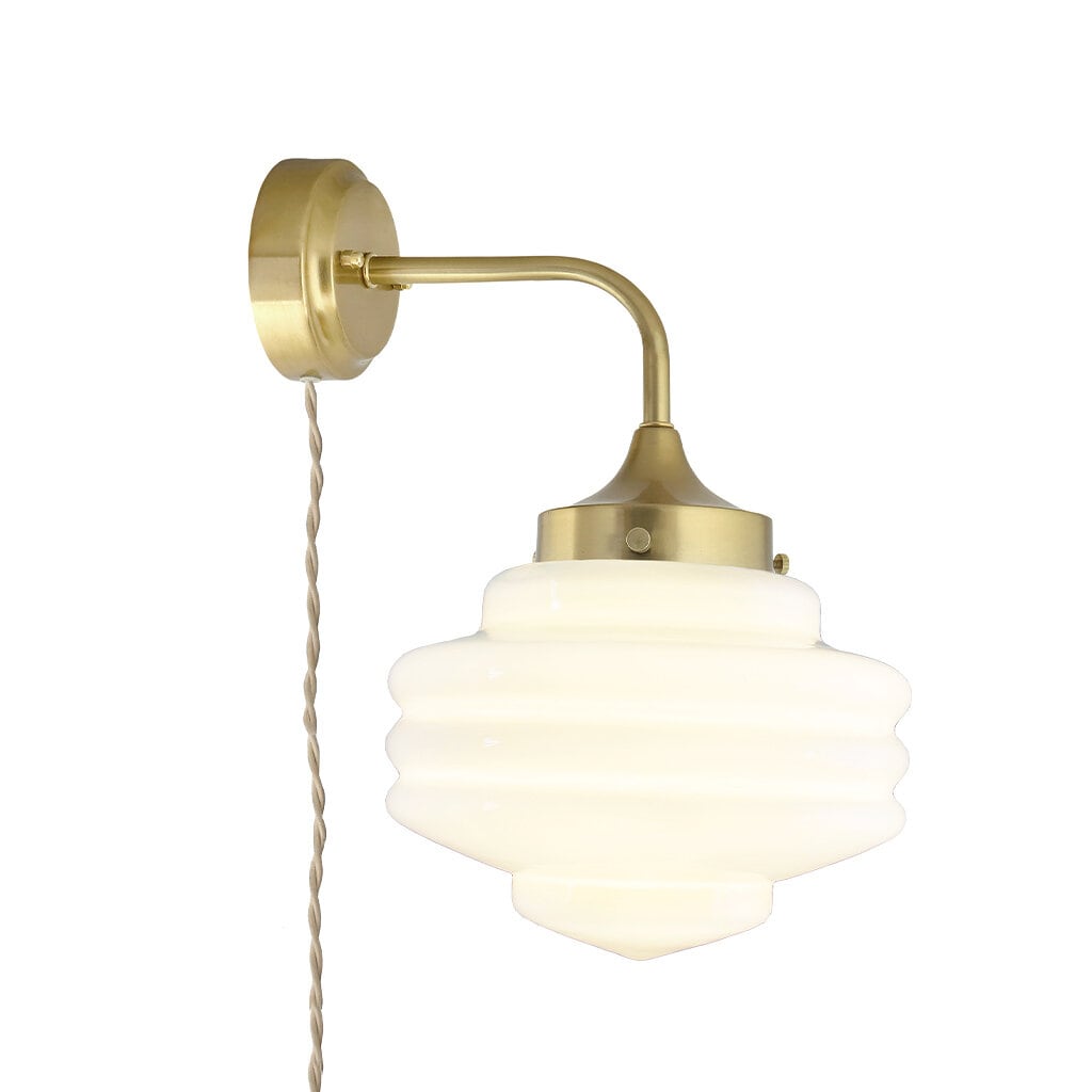 Wall Lamp Valter Brass/Opal White