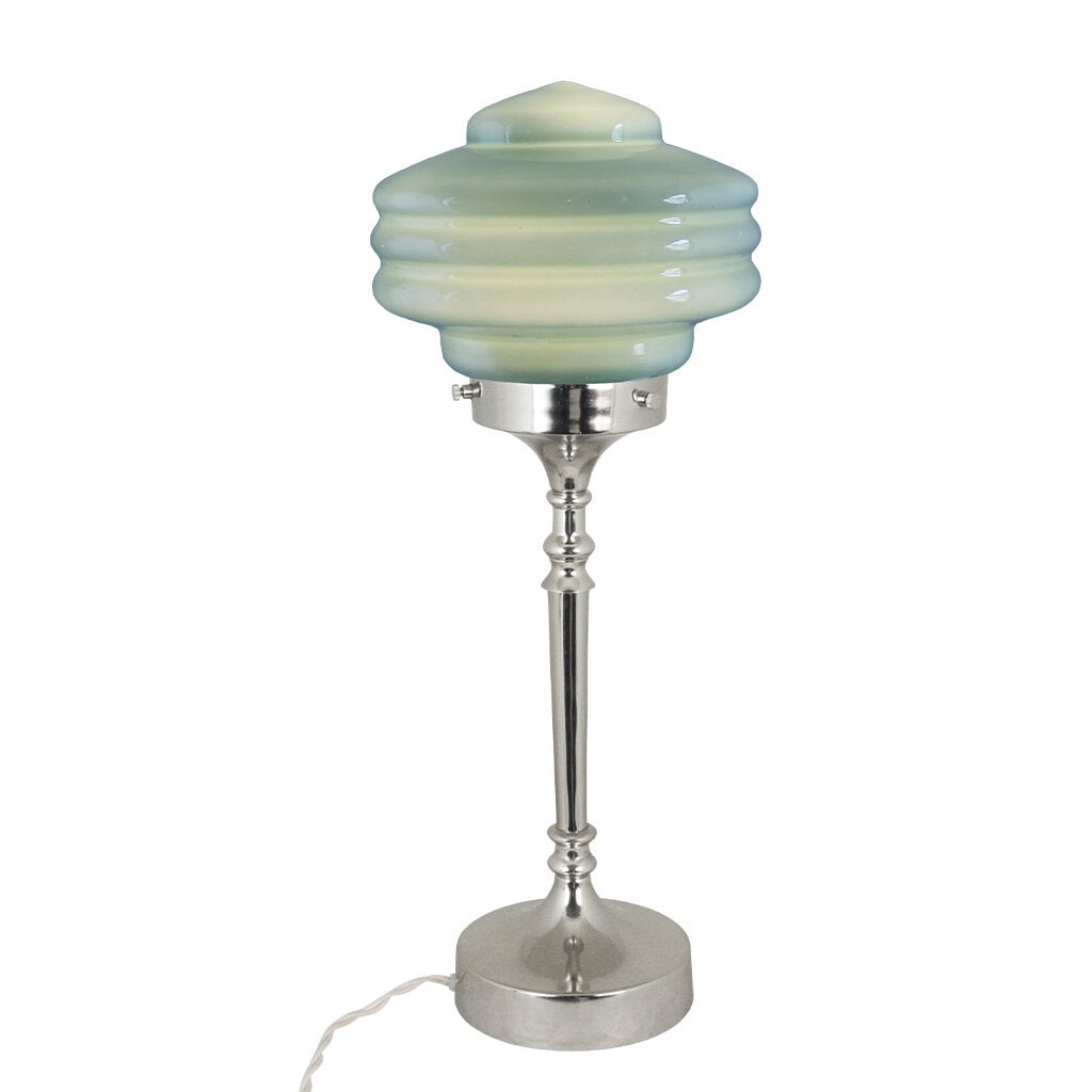 Table Lamp Valter Nickel/Opal Green