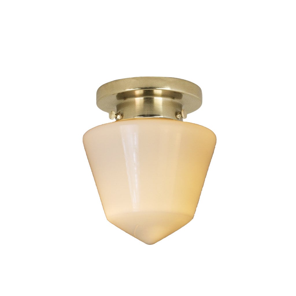 Bathroom Ceiling Lamp Signe Brass/Opal White