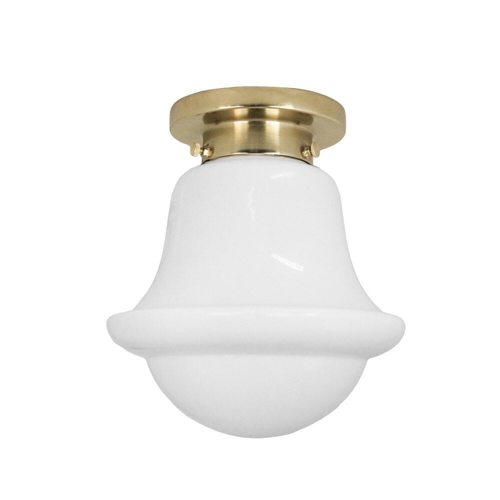 Bathroom Ceiling Lamp Sture Brass/Opal White