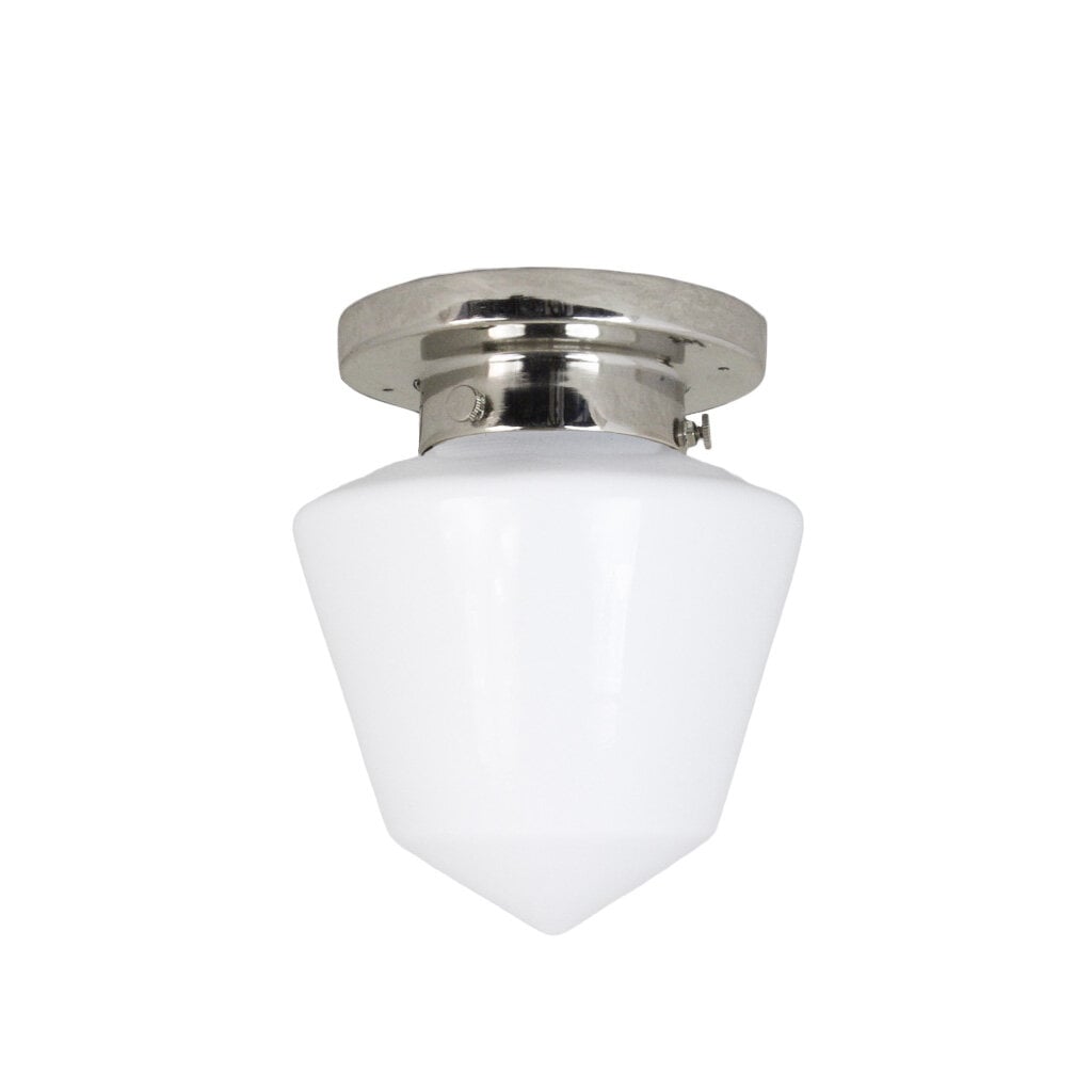 Badrumslampa Tak Signe Nickel/Opal Vit