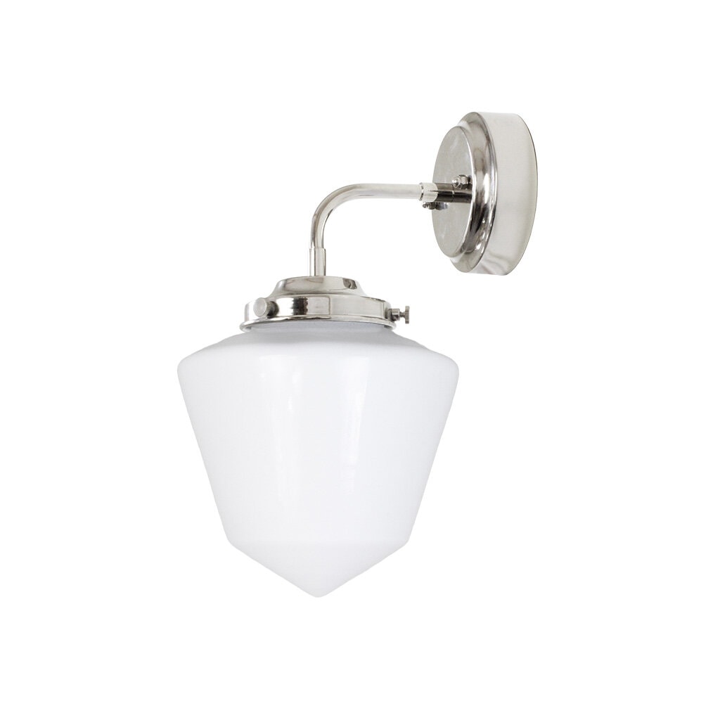 Badrumslampa Vägg Signe Nickel/Opal Vit