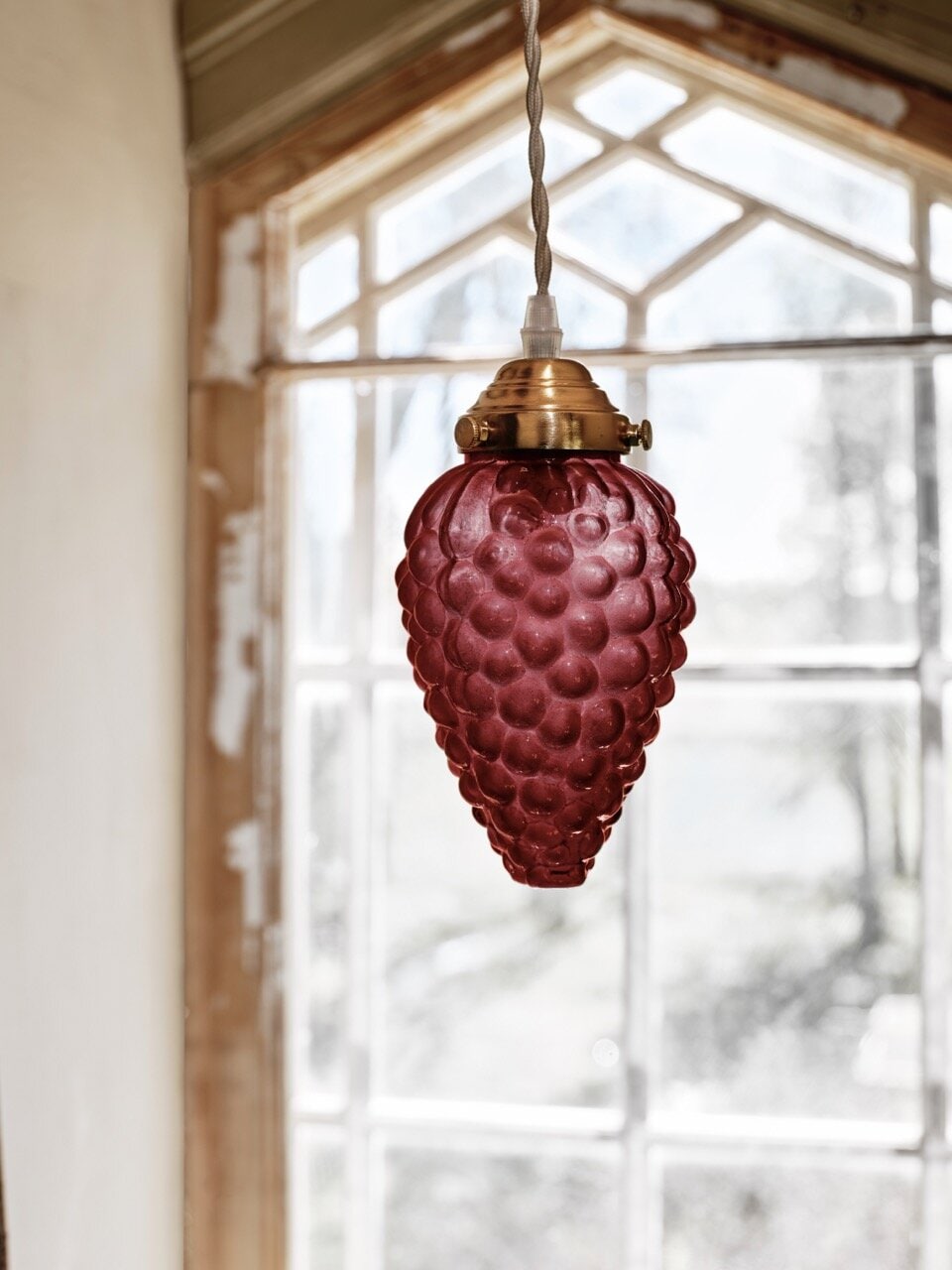 Pendant Grape Red/Brass