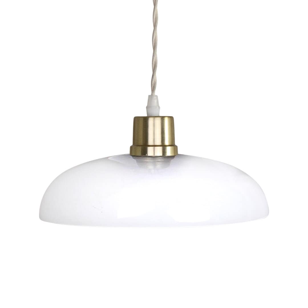 Pendant Sofia Antique Brass/White