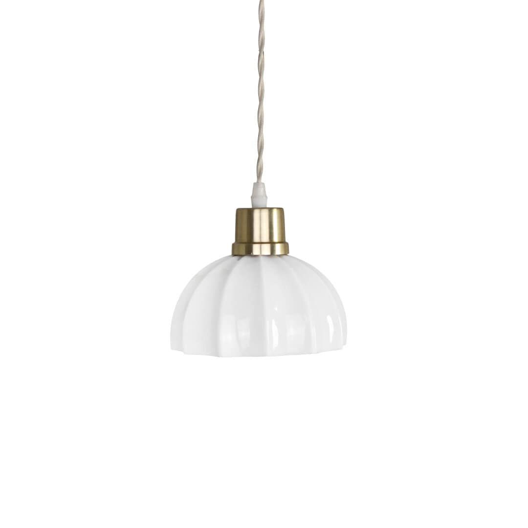 Pendant Lamp Doris Opal White