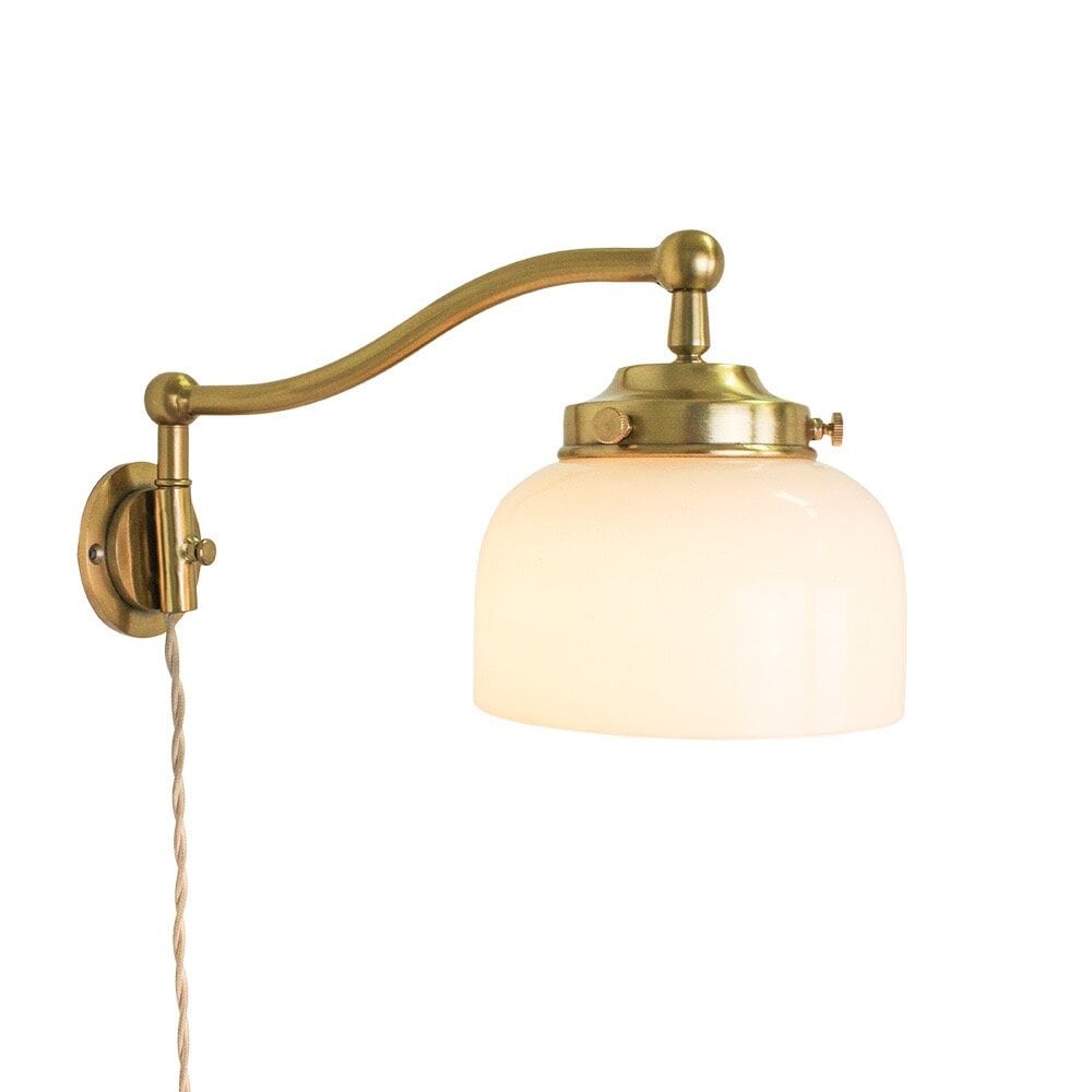 Wall Lamp Tilde - White/Brass
