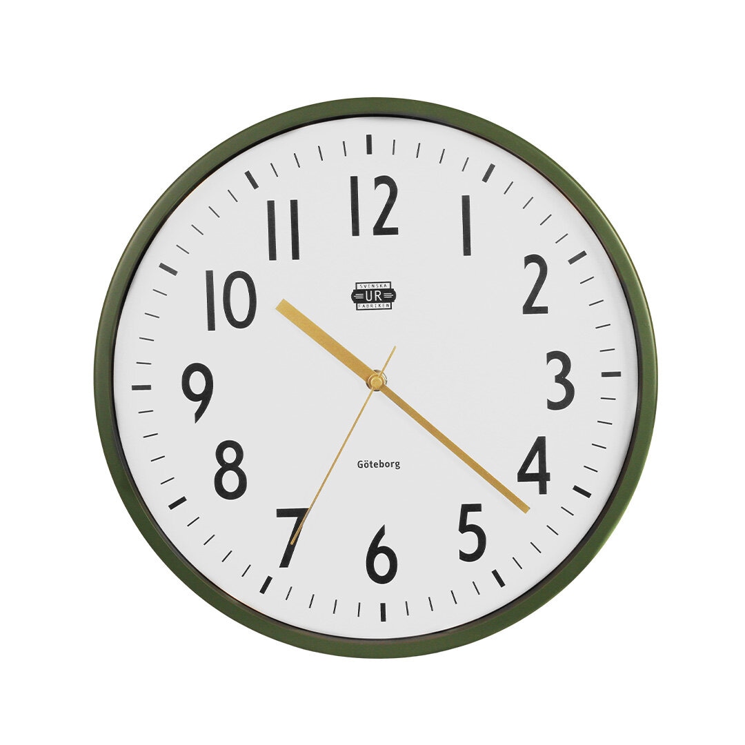 Wall Clock Urban Green