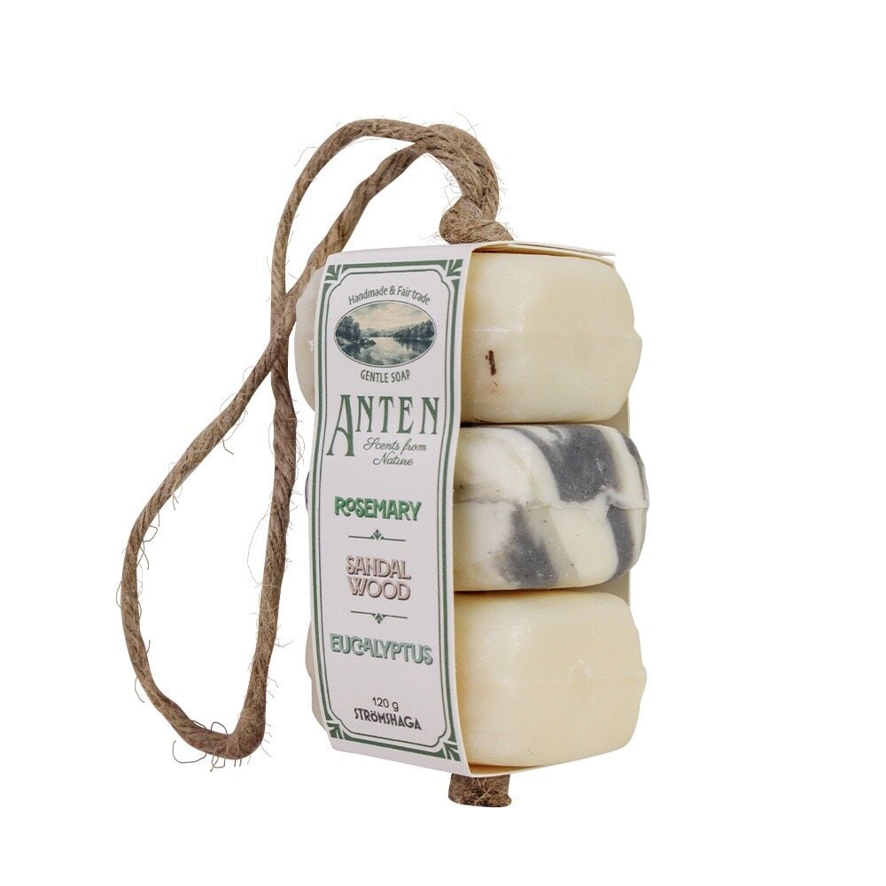 Soap Set on a Rope Anten - Rosemary/Sandalwood/Eucalyptus