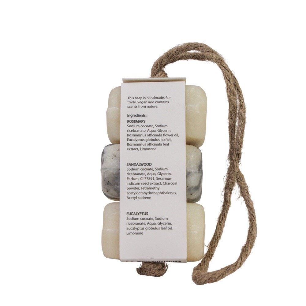 Soap Set on a Rope Anten - Rosemary/Sandalwood/Eucalyptus