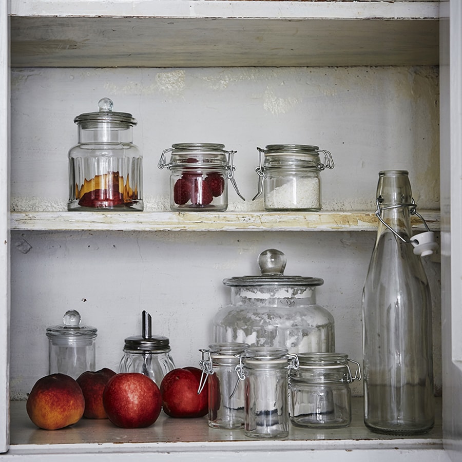 Glass Jar Straight w. Lid