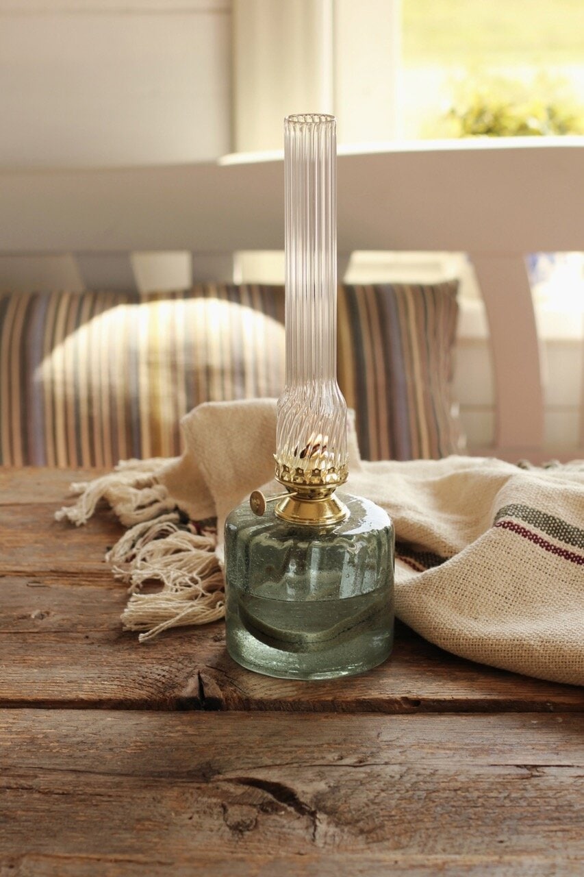 Kerosene Lamp Elvira Green Large