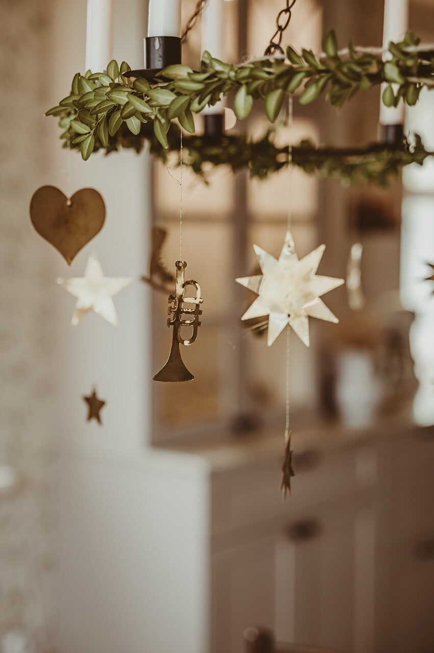 Garland Ornament Brass Short