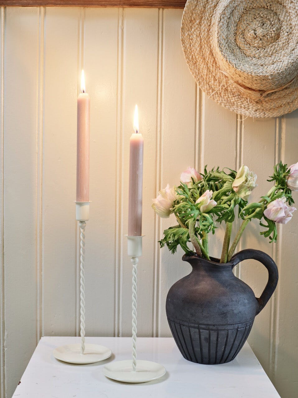 Candle Holder Estelle Off White Low