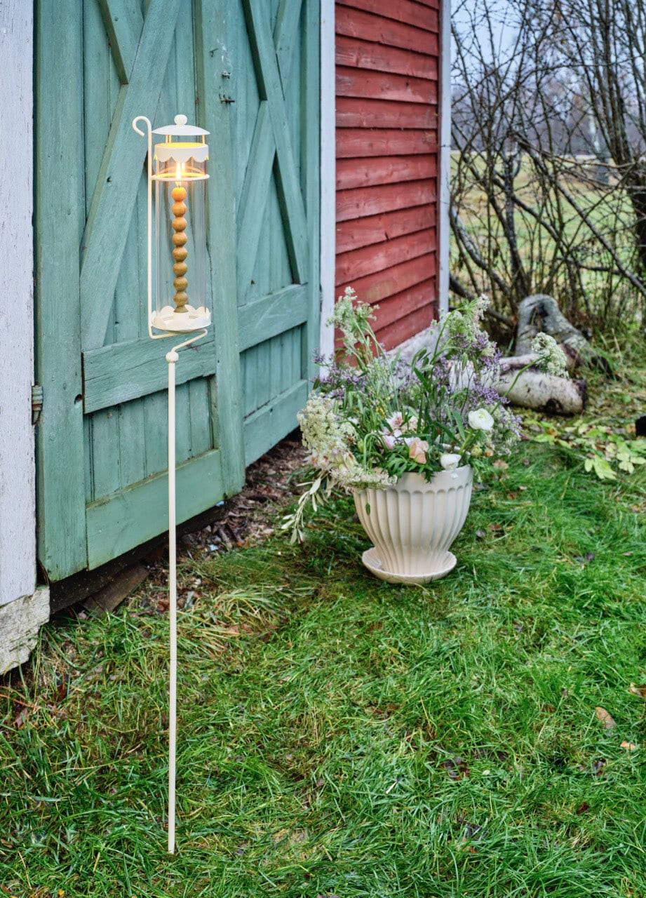 Lantern Inga on Stick Off White