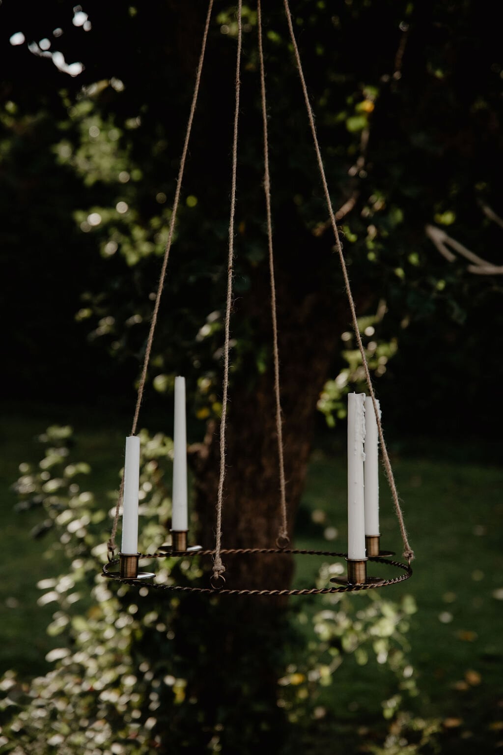 Hanging Candle Holder Estelle Antique Brass