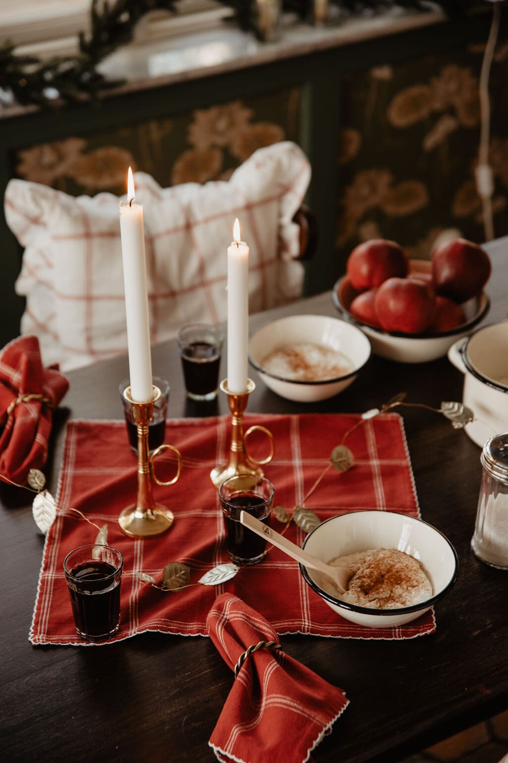 Candle Holder Trumpet Brass Low