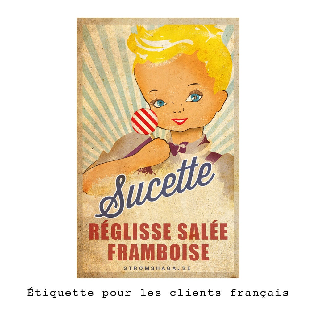 Lollipop Réglisse Salée/Framboise