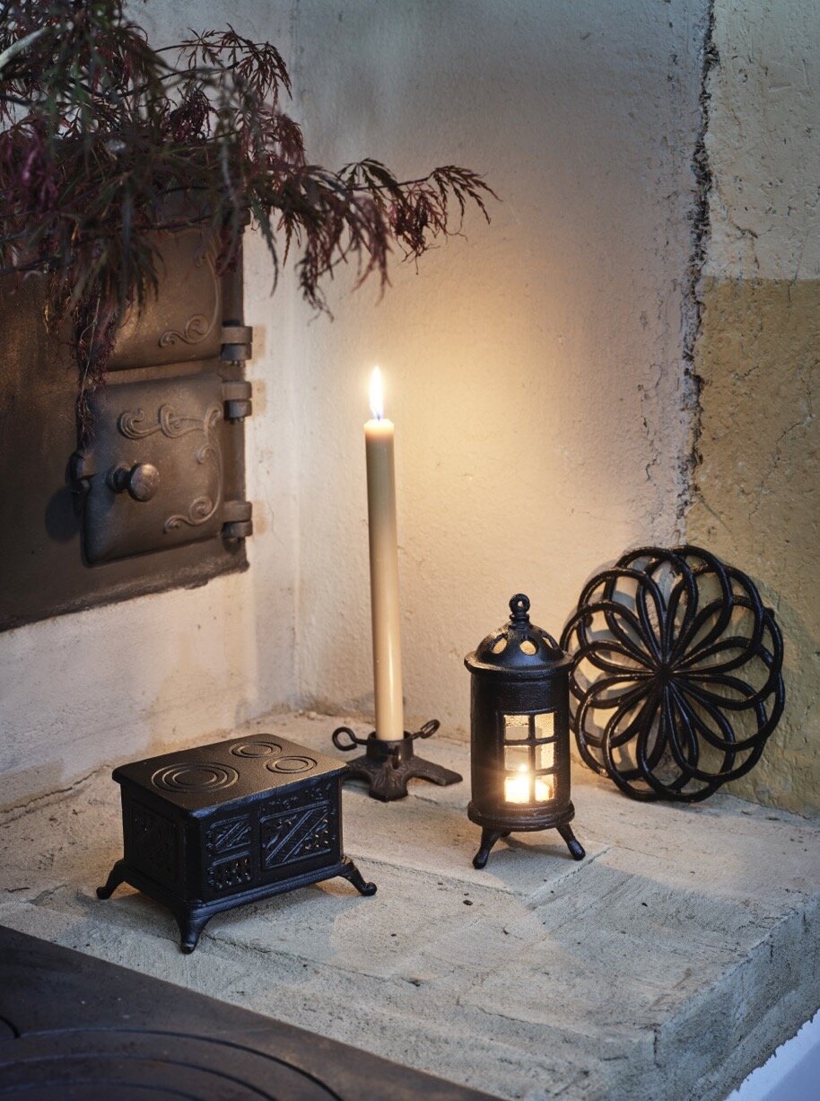 Mini Stove for Tealights Black