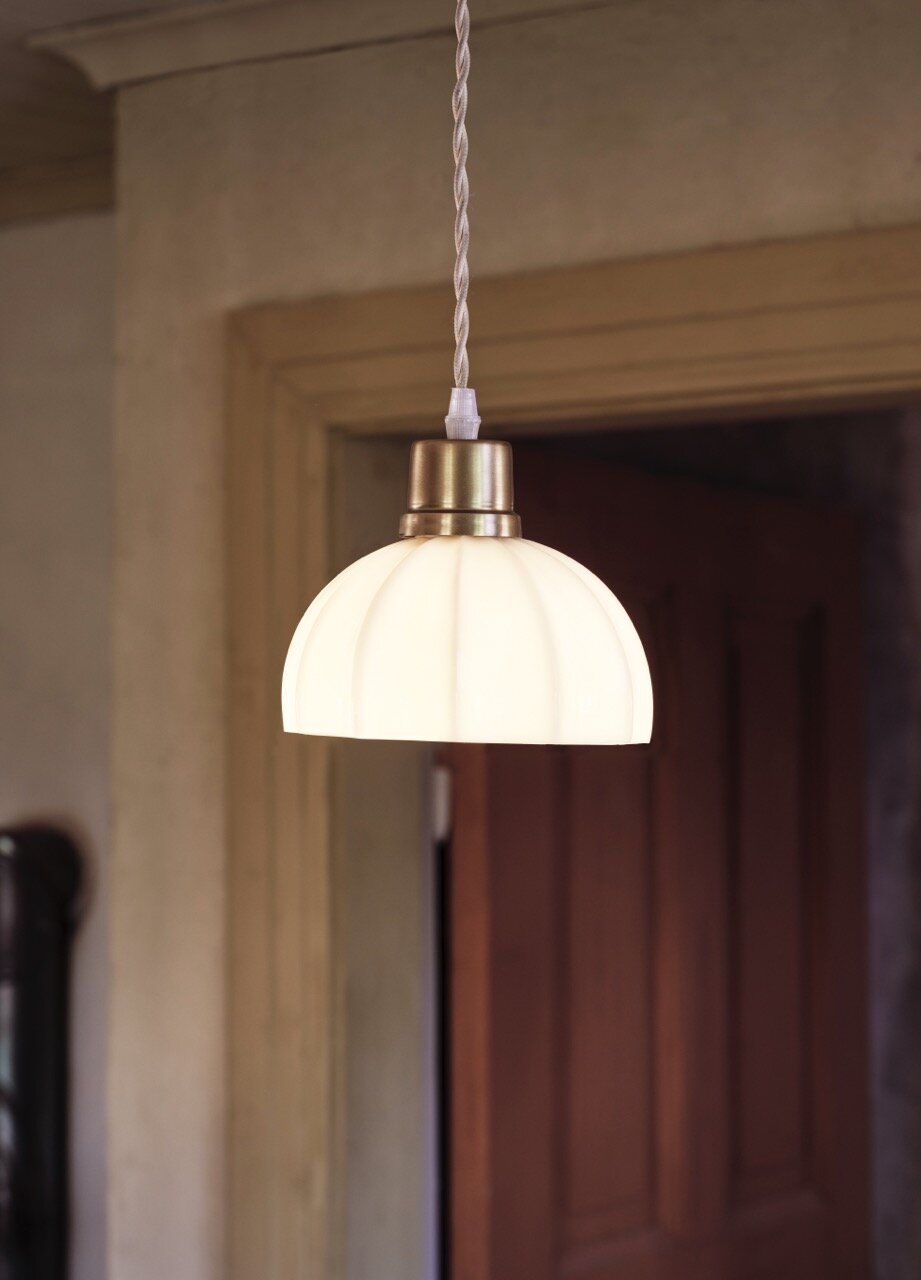 Pendant Lamp Doris Opal White