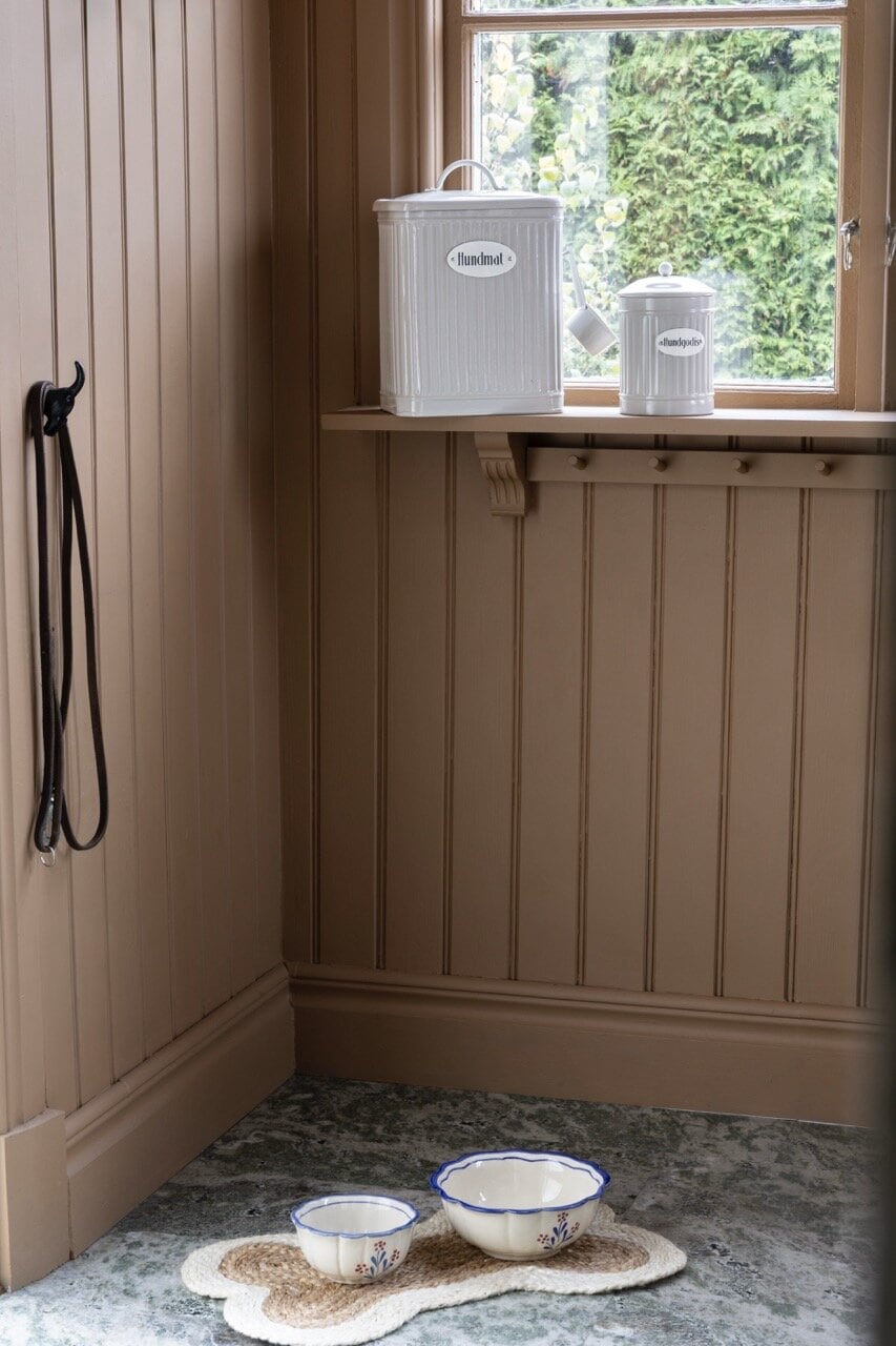 Plåtburk Hugo Hundmat Beige