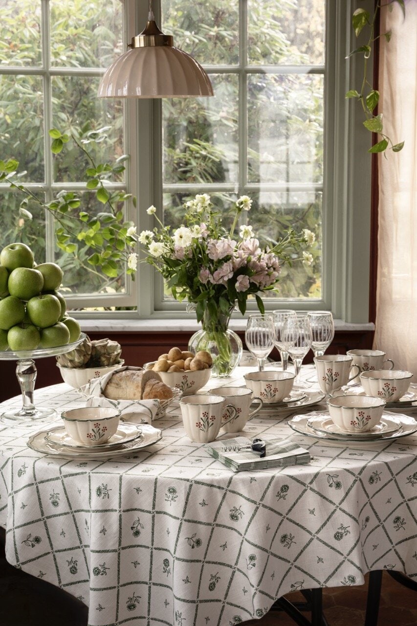 Duk Lovisa 140 x 240 Grön/Vit