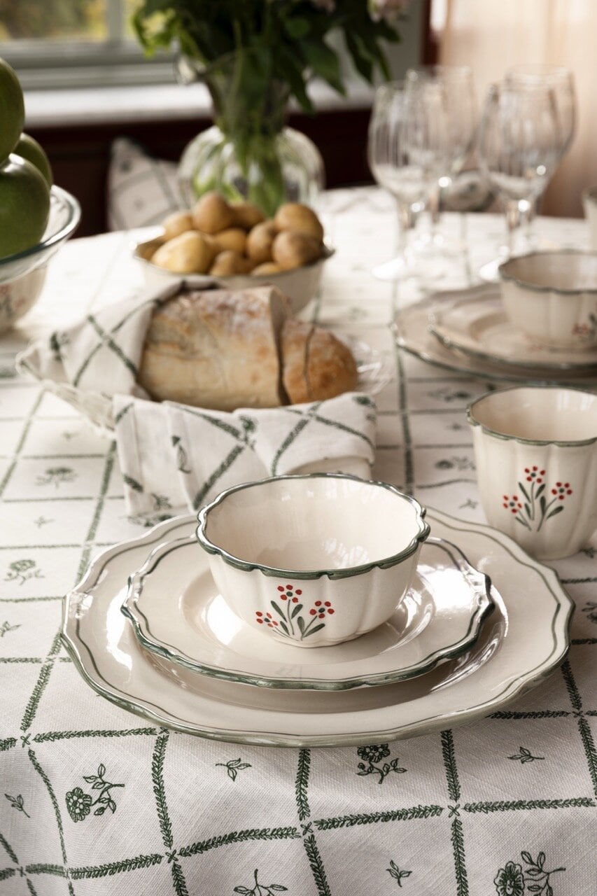 Duk Lovisa 140 x 240 Grön/Vit