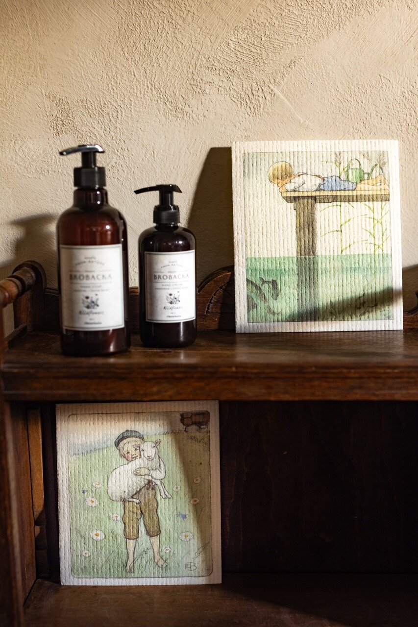 Dishcloth Elsa The Boy and The Fish