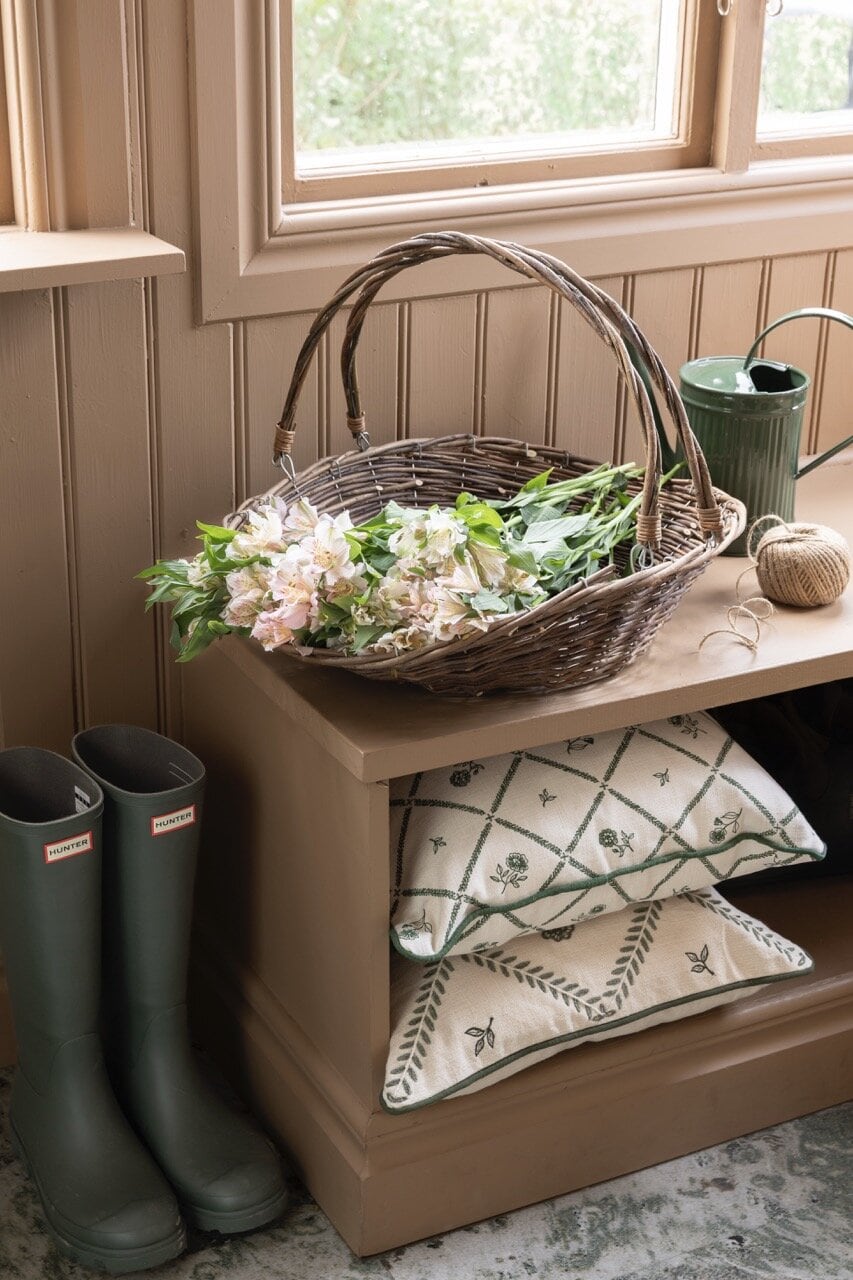 Cushion Cover Lovisa 45 x 45 Green/White